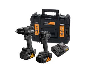 DeWALT X MCLAREN DCK2222MP2T-QW Perceuse-visseuse Sans Fil 18 V XR (DCD86M) & Visseuse À Chocs Sans Fil (DCF86M) Ensemble Combiné (2 Batteries 5,0 Ah + Chargeur)