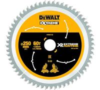 DeWalt XR Extreme Runtime Lame de scie circulaire statique, 1 pièce, 250/30 mm 60 WZ/FZ, dt99573 de QZ Noir/Jaune