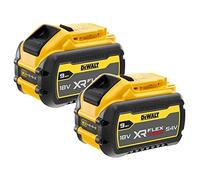 DeWalt XR FLEXVOLT DCB547 Lot de 2 batteries de 9 Ah et 18 V Jaune