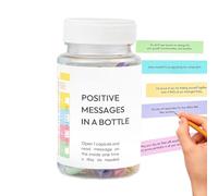 dewdat 50 Messages Positifs En Bouteille, Kit De Soins Personnels Pour La Médiation, Lettres De Pilules D'amour Écrites Innovantes, Cadeaux D'affirmation, Cadeaux Uniques