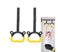 dewdat Anneaux De Gymnastique pour Enfant, Anneaux De Suspension avec Anneau Musculation Sangles Réglables Et Bandeau De Transpiration Antidérapant, Charge Maximale De 400 Kg