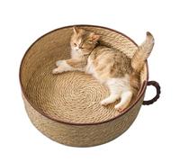 dewdat Cat Basket | Cup Design Cute Pet Sleeping Nest | Cotton Rope Woven Cat Basket | for Bedroom Office Table Bedside Floor Corner Living Room