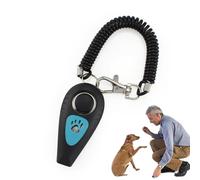 dewdat Clicker pour Dressage Animal | Double Fonction Clicker d'Éducation et Sifflet pour Chiot - Accessoire Comportemental Silencieux avec Lanière de Poignet et Sifflet pour Rappel en Extérieur