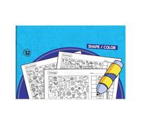 dewdat Jeu Cherche et Trouve - Jeu Interactif De Coloriage Et Puzzle pour L'Apprentissage Précoce - Bloc D'Activités avec Autocollants,pour Maison École Maternelle Classe Voyage Garçons Filles
