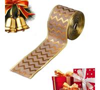 dewdat Ruban de Noël | Ruban Décoratif pour Arbre de Noël et Couronne - Favoris Anniversaire Mariage Fête pour Projets Créatifs Couronne Art Floral Arc