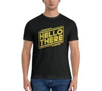 dewe3tdesdEU Summer-Men-t-Shirt-Black-Man-Tshirt-Hello-There-Essential-T-Shirt-Men-Short-Sleeve-t