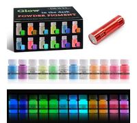 DEWEL 12 Couleurs Peinture Fluorescente, Colorant Resine Epoxy Lumineuse