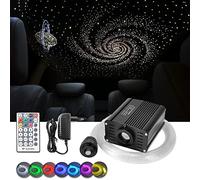 DEWEL 16 W RGBW LED Fibre Optique Lumière Étoile Kit de Fixation au Plafond 150 pcs 2 m Fibre Optique D'éclairage avec RF Télécommande 28 Touches pour Bar Café Fête
