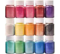 DEWEL Poudre de Mica 15 Couleurs × 10g, Colorant Resine Epoxy