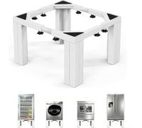 DEWEL Support Lave-Linge Haute Résistance Hauteur 30cm, En Acier Massif Robuste, Charge 500kg, Socle Universel pour Machine à Laver, Sèche-Linge et Réfrigérateur (Réglable 50-78cm)