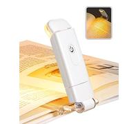 DEWENWILS Lampe de Lecture, Lampe Clip pour Lire Dans le Lit, 3 Réglages de Luminosité, 2 Couleurs Chaudes, USB Rechargeable, Protection des Yeux, Cadeau pour les Liseusurs Enfants,Blanc