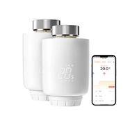 DEWENWILS Lot de 2 Tête Thermostatique Connectée et Intelligente WiFi, Thermostat Radiateur Connecté, Programmabile e Compatibile Con Alexa e Google Assistant, Controllo tramite App Tuya
