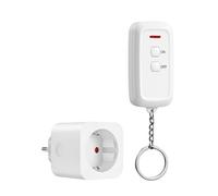 DEWENWILS Prise télécommandée avec interrupteur ON/OFF et télécommande, 16A/3680W, portée de 30 mètres, Prise EU Type E/F