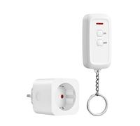 DEWENWILS Prise télécommandée avec interrupteur ON/OFF et télécommande, 16A/3680W, Prise EU Type E/F, portée 30m
