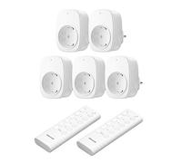 DEWENWILS Prises télécommandées avec télécommande, 16A 3680W, Set de prises Plug-In On/Off 2V5, interrupteur sans fil extensible pour décorations de fêtes et appareils domestiques, portée 30-50m
