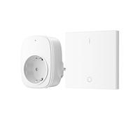 DEWENWILS Prises Télécommandées, Plug & Play, Préconfigurées, Portée 30 m, Matériau Ignifuge, Interrupteur lumineux Radio Extensible avec Fonction d’apprentissage, 3680 W / 16 A, Blanc