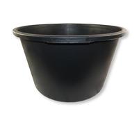 DEWEPRO® Bac à Mortier 65L - Seau Rond Noir Robuste pour Mortier - Applications de Construction et de Jardin - Bac à Mortier Durable pour Professionnels et Bricoleurs