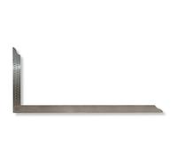 DEWEPRO® Équerre de charpentier avec trous de traçage 70 x 30 cm - En acier inoxydable - Très élastique grâce à l'acier à ressort - Outil de jonction en fer d'angle