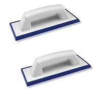 DEWEPRO® Lot de 2 planches à joints pour carrelage avec revêtement spécial (caoutchouc fin) pour mastic époxy et pierre naturelle - Dimensions : 240 x 95 mm - Planche à joints en résine époxy