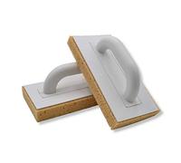 DEWEPRO® Lot de 2 planches éponge pour carrelage avec support éponge quadrillé de 30 mm - Planche à laver 280 x 140 mm - Planche à laver pour le nettoyage des carreaux fraîchement posés