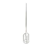 DEWEPRO® Mélangeur à Mortier avec Anneau Ø80mm - Agitateur à Panier avec Emmanchement Hexagonal avec Tige Hexagonale pour Perceuse/Viseuse - Longueur 500mm - Idéal pour Peinture, Colle, Enduit