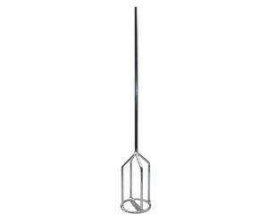 DEWEPRO® Mélangeur à Mortier avec Anneau Ø80mm - Agitateur à Panier avec Emmanchement Hexagonal avec Tige Hexagonale pour Perceuse/Viseuse - Longueur 500mm - Idéal pour Peinture, Colle, Enduit