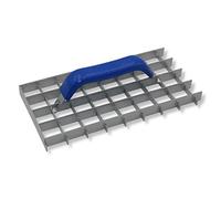 DEWEPRO Râpe à grille (bot) - Râpe de nettoyage - Lisseur - Largeur de la grille : 30 x 30 mm - Dimensions : 285 x 145 mm - Râpe abrasive