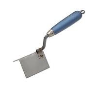 DEWEPRO Truelle D’Angle Extérieur 85x60x60 mm - Truelle En Acier Inoxydable Avec Manche En Bois Ergonomique - Outil De Maçon Et Plâtrier Pour Enduit, Mortier Et Finitions D’Angles Précises