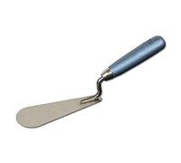 DEWEPRO Truelle Danoise Langue De Chat 160x20x55 mm - Lame En Acier Inoxydable 1,0 mm Antirouille - Outil Professionnel Pour Travaux De Toiture, Mortier Et Enduit - Manche Ergonomique En Bois