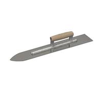 DEWEPRO® Truelle de pose de sol - Lisseur en bois de pierre avec lame en acier de 1,2 mm - Truelle de lissage pour pose de sol - Longueur de la truelle : 600 mm