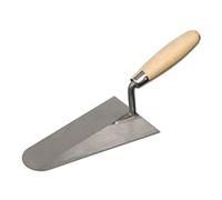 DEWEPRO Truelle Italienne 220x215mm - Truelle de Maçon Professionnelle avec Lame Acier Inoxydable 1mm et Manche Bois Ergonomique - Pour Mortier Enduit Plâtre Intérieur Extérieur