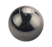 DEWHEL JDM Round Ball Billet Weighted Five-Speed 5 Speed MT Manual Gear Stick Shifter Shift Knob M10 x 1.5 Screw On for Honda Acura (Titanium)