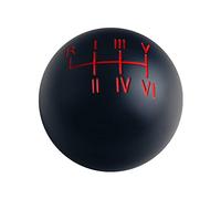 Dewhel Pommeau de levier de vitesse manuel 6 vitesses en aluminium noir et rouge M10 x 1,5 M12 x 1,25 M10 x 1,25 M8 x 1,25