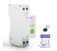DEWIN 1P 63A WiFi Disjoncteur Intelligent Compteur d'énergie Commutateur de Commande Vocale avec Protection Contre Les Fuites