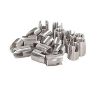 DEWIN 20Pcs Fendue Auto Taraudage Fileté Insert En Acier Inoxydable X 1.5 22mm Filetage Insert pour Automobile