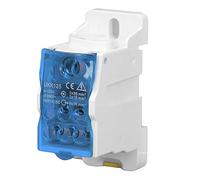 DeWin Boîte De Distribution sur Rail Din, Bornier électrique Universel, Connecteur De Fil d'alimentation, Boîte De Jonction 690V 125a (Bleu)