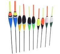 DEWIN Bouchon de Peche Bouchons,Flotteurs et Bobbers Flotteurs Colorés de Carpe de Pêche Bobbers Crochets Accessoires Flottants D'eau Douce 10Pcs