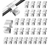 DEWIN Clips de Câble de Panneau Solaire, Lot de 50 Clips de Câble Solaire en Acier Inoxydable pour Panneau Solaire 22 x 18 mm