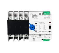 DeWin Commutateur de Transfert Automatique, 100a Commutateur de Transfert Automatique à Double Alimentation 220V Disjoncteur photovoltaïque sans Interruption(4P)