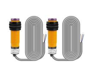 DeWin Commutateur Photoélectrique, 2 pièces Interrupteur de Proximité Capteur Photoélectrique Infrarouge Commutateur NPN DC 6V-36V 5 m