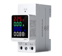 DeWin Compteur Electrique, Numérique Tension Puissance kWh Compteur Ampèremètre Voltmètre Compteur d'énergie électrique avec écran LCD AC 80-270V