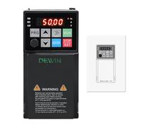 DEWIN Convertisseur de Fréquence, 2,2 kW VFD Entrée Monophasée 220 V Sortie Triphasée 220V Variateur de Fréquence Contrôleur de Vitesse de Moteur