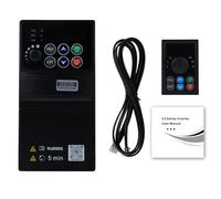 DEWIN Convertisseur de fréquence 230V, 0,75kW Convertisseur de fréquence triphasé VFD Vecteur de contrôle de vitesse Entrée monophasée 190-230V Sortie triphasée 0-230V avec câble d'extension de 1,5m(0