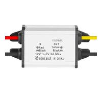 DEWIN Convertisseur de Puissance CC, 12V à 5V 3A Module abaisseur DC-DC Convertisseur Buck étanche Régulateur de Tension d'alimentation