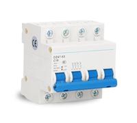 DEWIN Disjoncteur Miniature, 4P Disjoncteur de protection Montage Sur Rail DIN Commutateur D'Air Basse Tension AC 400V 16A pour pourles systèmes d'éclairage des immeubles de bureaux et résidentiels