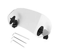DEWIN Extension Bulle Moto, Extension Pare Brise Moto Universel Moto Clip Réglable Pare-Brise-Vent Accessoires de Pare-Brise