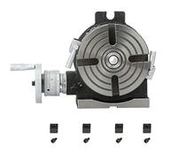 DEWIN HV6 Table de travail rotative horizontale et verticale de 15,2 cm pour fraiseuse et perceuse Table de travail rotative verticale pour indexation perçage fraisage coupe circonférentielle