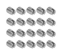 DEWIN Insert Autotaraudeur 20PCS Insert Autotaraudeur En Acier Inoxydable Fil Fendu Réparation Insert avec M5x0.8 Femelle M8x1.0 Filetage Mâle