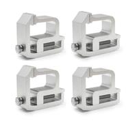 DEWIN Jeu de 4 Colliers de Serrage pour Système de Rail Utilitaire, pour Fixation Robuste sur Capot de Camion TL-2002