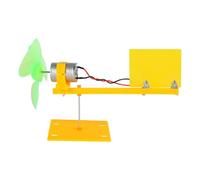 DEWIN Kits d'éoliennes DIY, Kit de générateur d'éolienne Micro 0,01V-24V Petit Moteur CC avec Lames de Support Kits de Projets de Bricolage